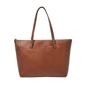 Fossil Women's Rachel Leather Tote Shoulder Bag, Medium Brown